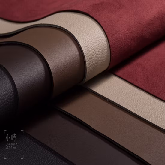 Huafon Recycled Microfiber Imitation PU Synthetic Faux Artificial Vegan Leather Sofa Bag Shoe Garment Wallet Leather Manufacturer