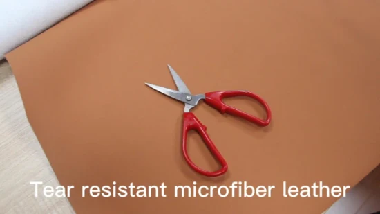 耐引裂性の新しい衣服マイクロファイバー合成皮革