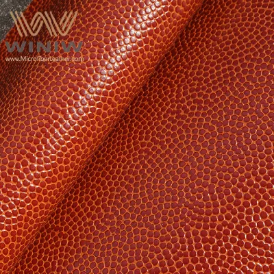合成皮革素材サプライヤーカスタム卸売マイクロファイバーバスケットボールPUレザー