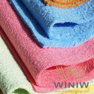 高品質洗車レザーカラータオル不織布セーム革 PU 合成マジック超吸収性マイクロファイバーレザータオル